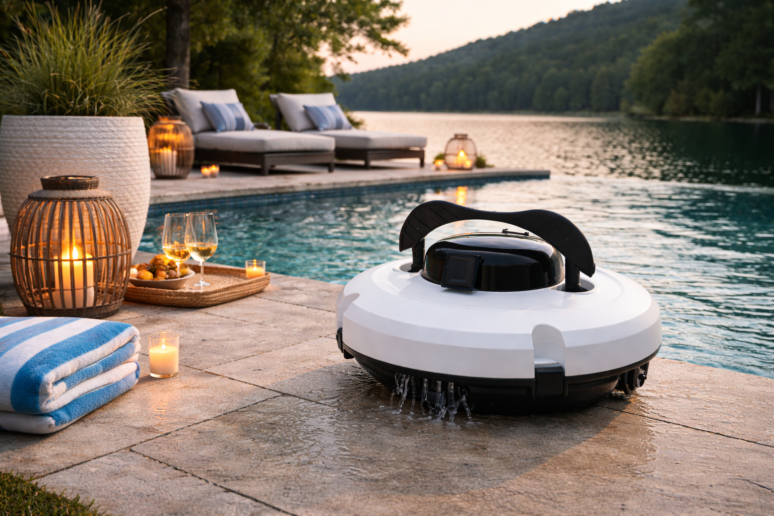 Cordless Robotic Pool Cleaner for Premium Leisure Pools