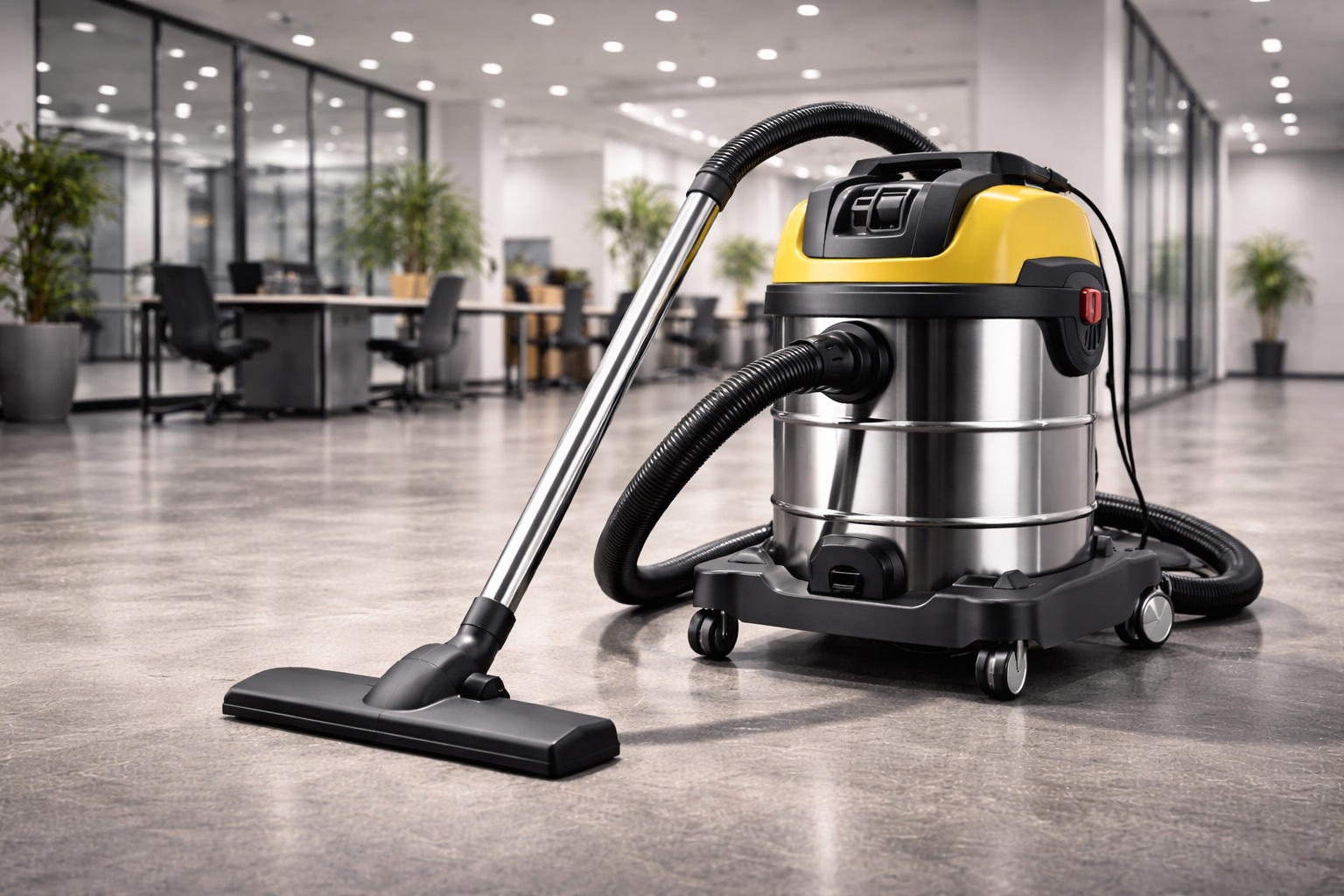 Commercial Industrial Wet & Dry Barrel Vacuum Cleaner for Office Cleaning