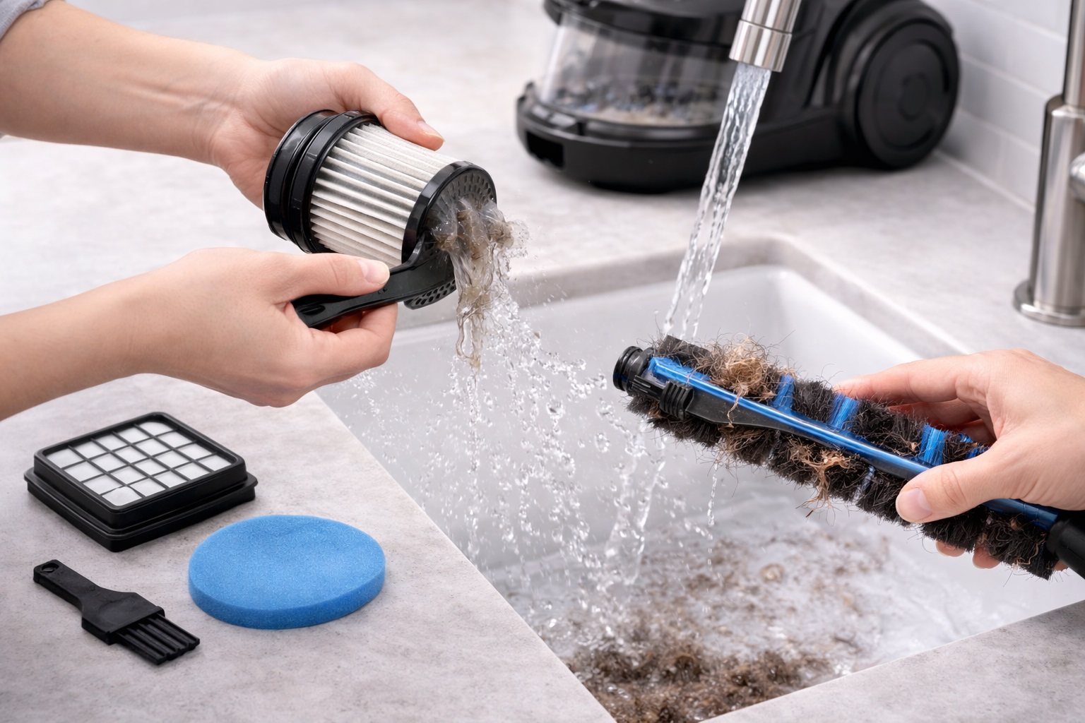 Deep Clean Filter & Brush Roll Vacuum Maintenance Kit