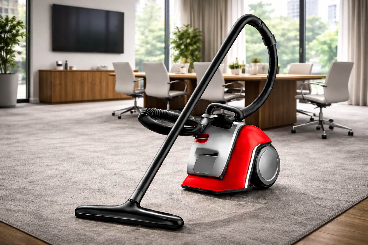 Office Canister Vacuum Cleaner | Quiet Operation | Professional Carpet Cleaning