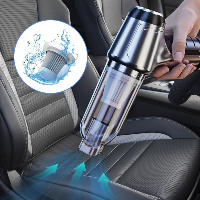 LX-CVC-B Cordless Mini Vacuum & Air Duster 2-in-1 | High Suction Power | Car & Home Use | Long Battery Life