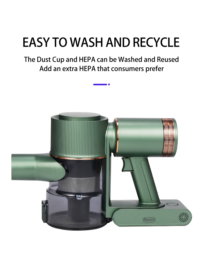 LX-S75 Cordless Stick Vacuum Cleaner | Lightweight Powerful Handheld Vacuum