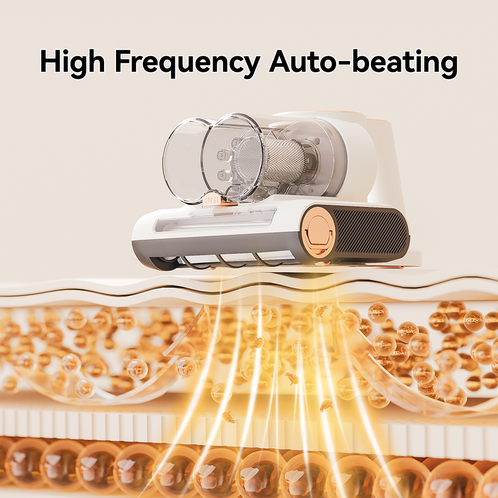 LX-VC-W M1 Anti-Mite Vacuum Cleaner – High Frequency Mattress Cleaner with Beating Function for Bed, Sofa & Pet Hair
