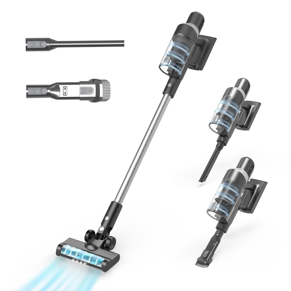 LX-VC-B Cordless Handheld Stick Vacuum Cleaner | 2-in-1 Lightweight Home Cleaning with Adjustable Suction & Multiple Attachments