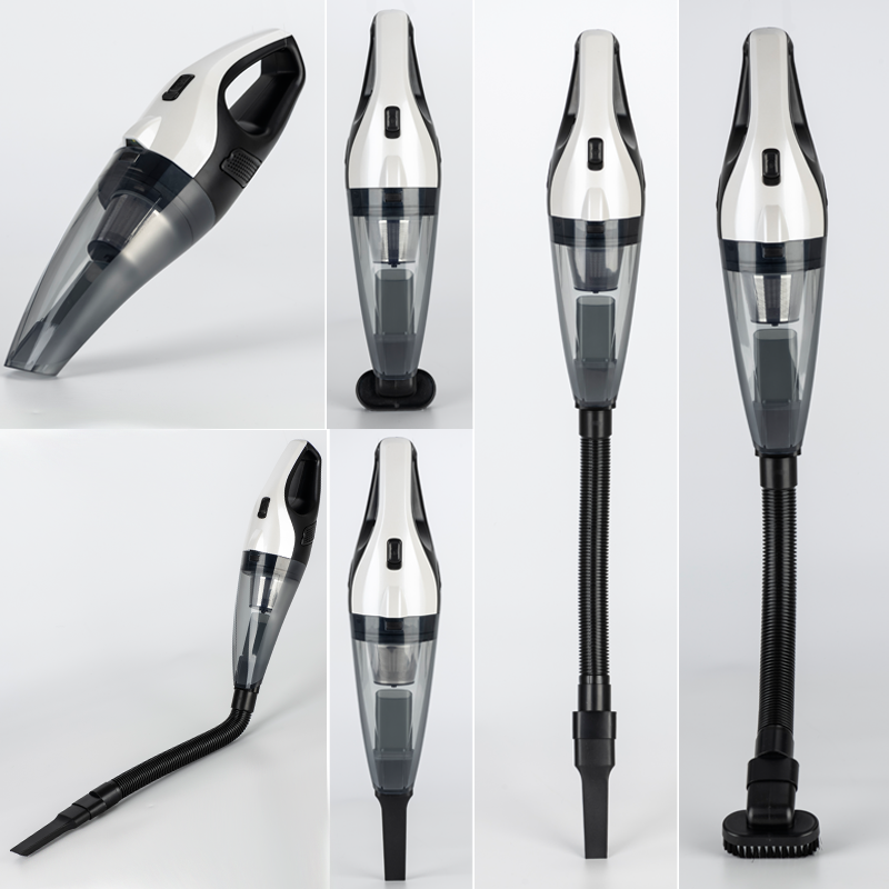 LX-VC-W Cordless Handheld Vacuum Cleaner | Dual Filtration with LED Light | Car & Home Use | Multiple Attachments