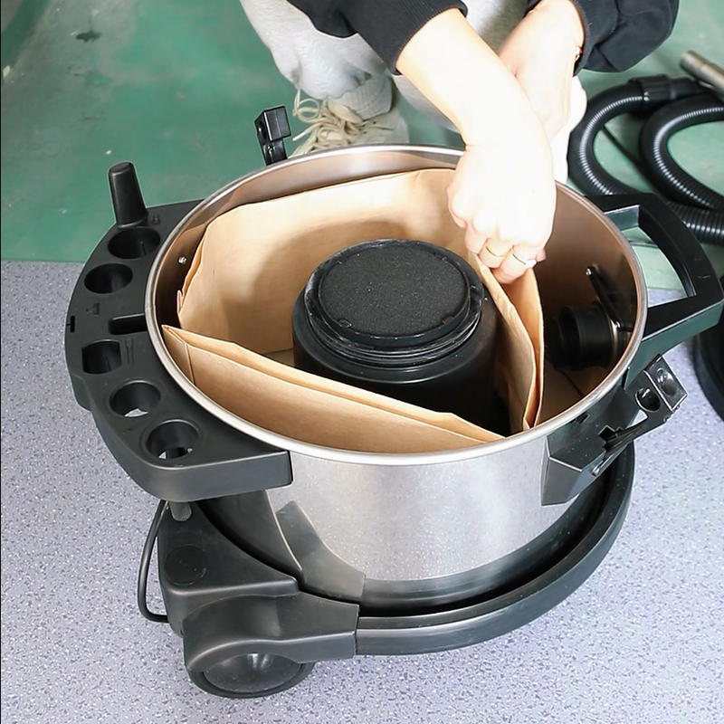 LX-VC-1200W-BW-Large Capacity Cylinder Vacuum Cleaner Dry Type for Home and Commercial Use, Multifunctional, Low Noise, Stainless Steel
