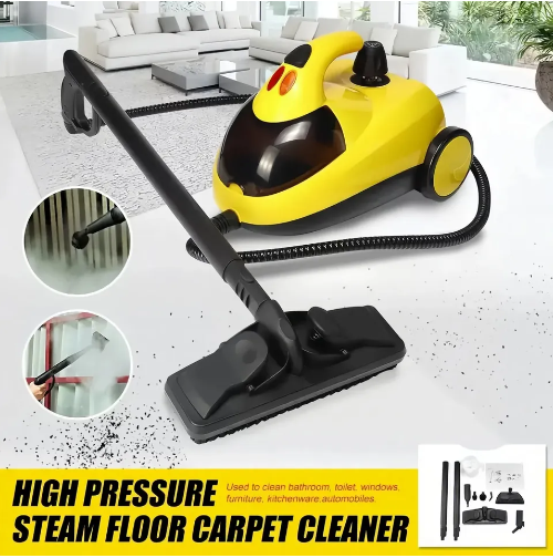 LX-HVC-High-Pressure Steam Cleaner with Safety Valve, Anti-Bend Hose, and Waterproof Switch for Floors, Bathrooms, and Cars