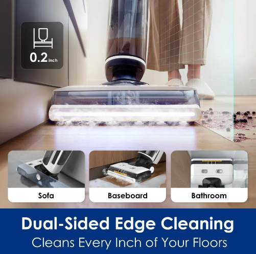 LX-HVC-3-in-1 Cordless Smart Vacuum Cleaner with Steam Mop, Dual Edge Cleaning & Boost Steam Mode