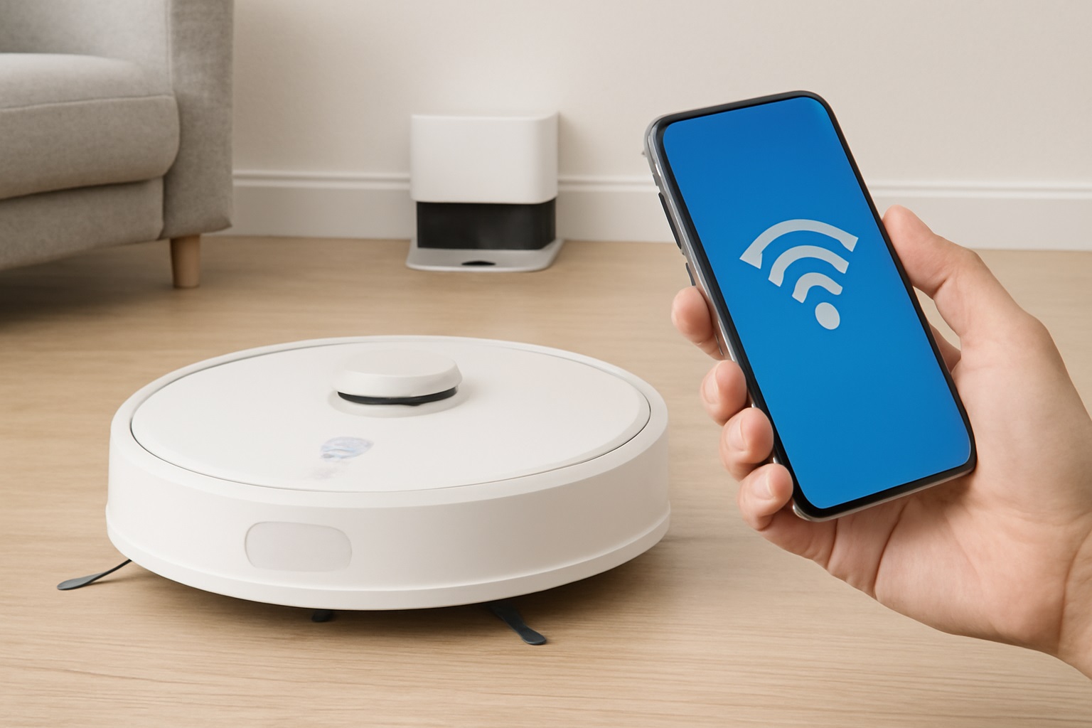 Y12 Smart Robotic Vacuum Cleaner - IoT-Connected Robotic Vacuum with Smartphone App Control