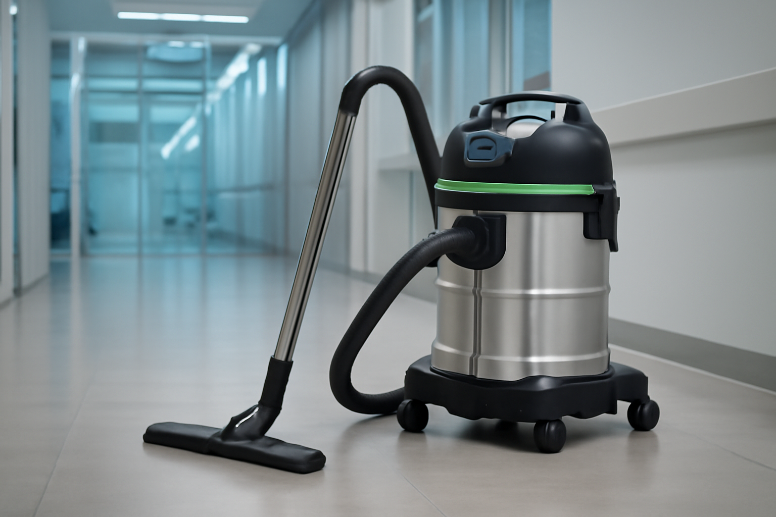 J14 Stainless Steel Wet/Dry HEPA Vacuum Cleaner for Healthcare and Cleanroom Use