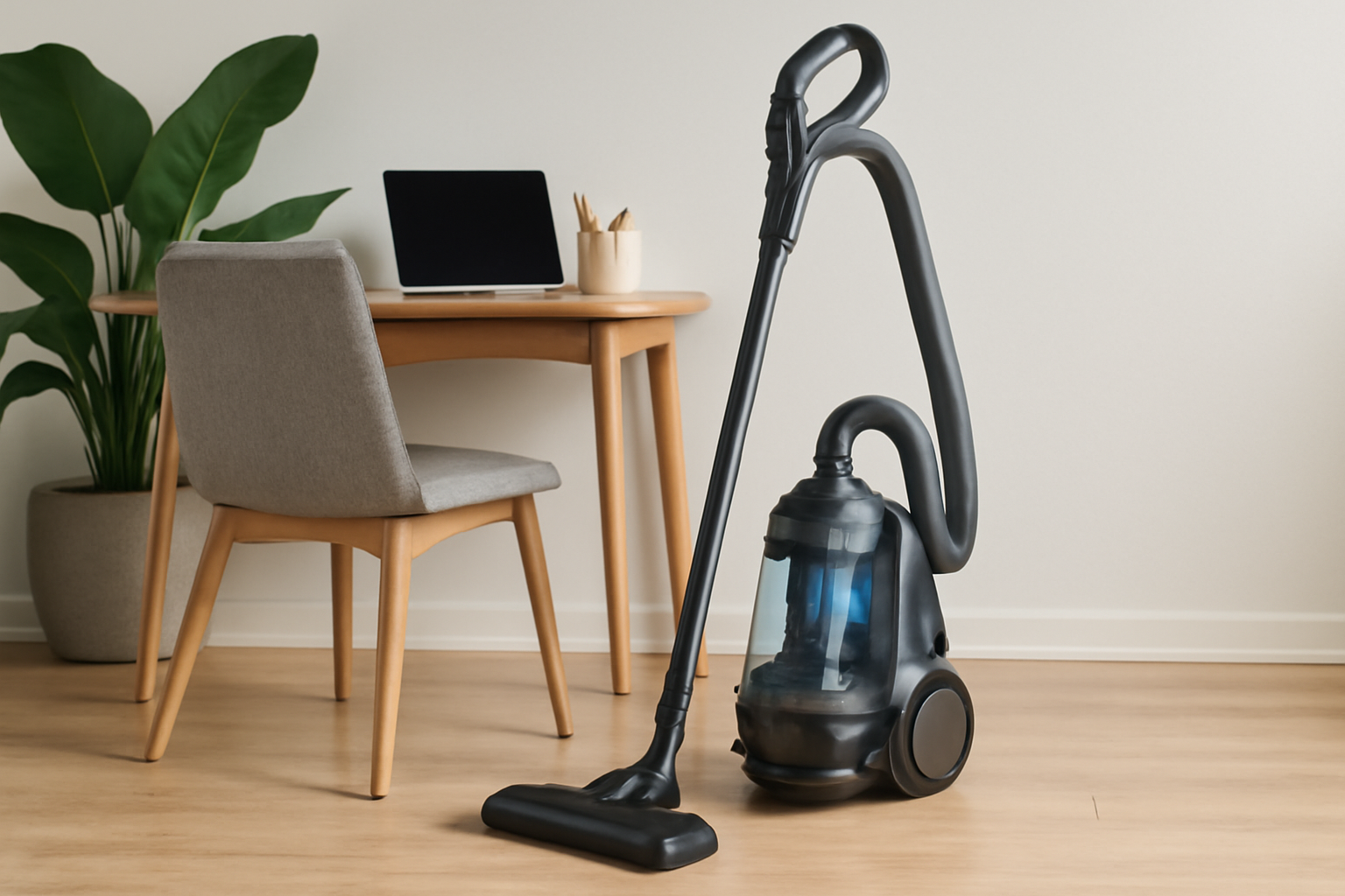 J2 Powerful Canister Vacuum Cleaner with Large Dust Capacity, Bagless Design for Floor, Carpet & Office Cleaning