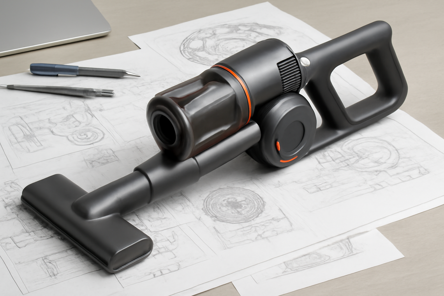 J4 Compact Cordless Handheld Vacuum Cleaner with Strong Suction, Bagless Design for Desk, Car & Small Space Cleaning