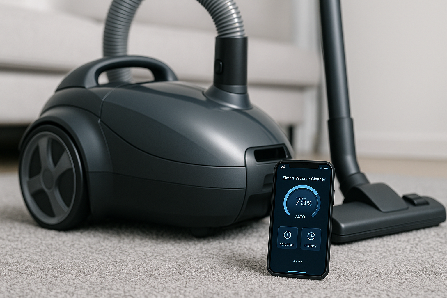 J9 Smart Sensor Vacuum – App-Connected Vacuum Cleaner with Usage Tracking & Data Analytics