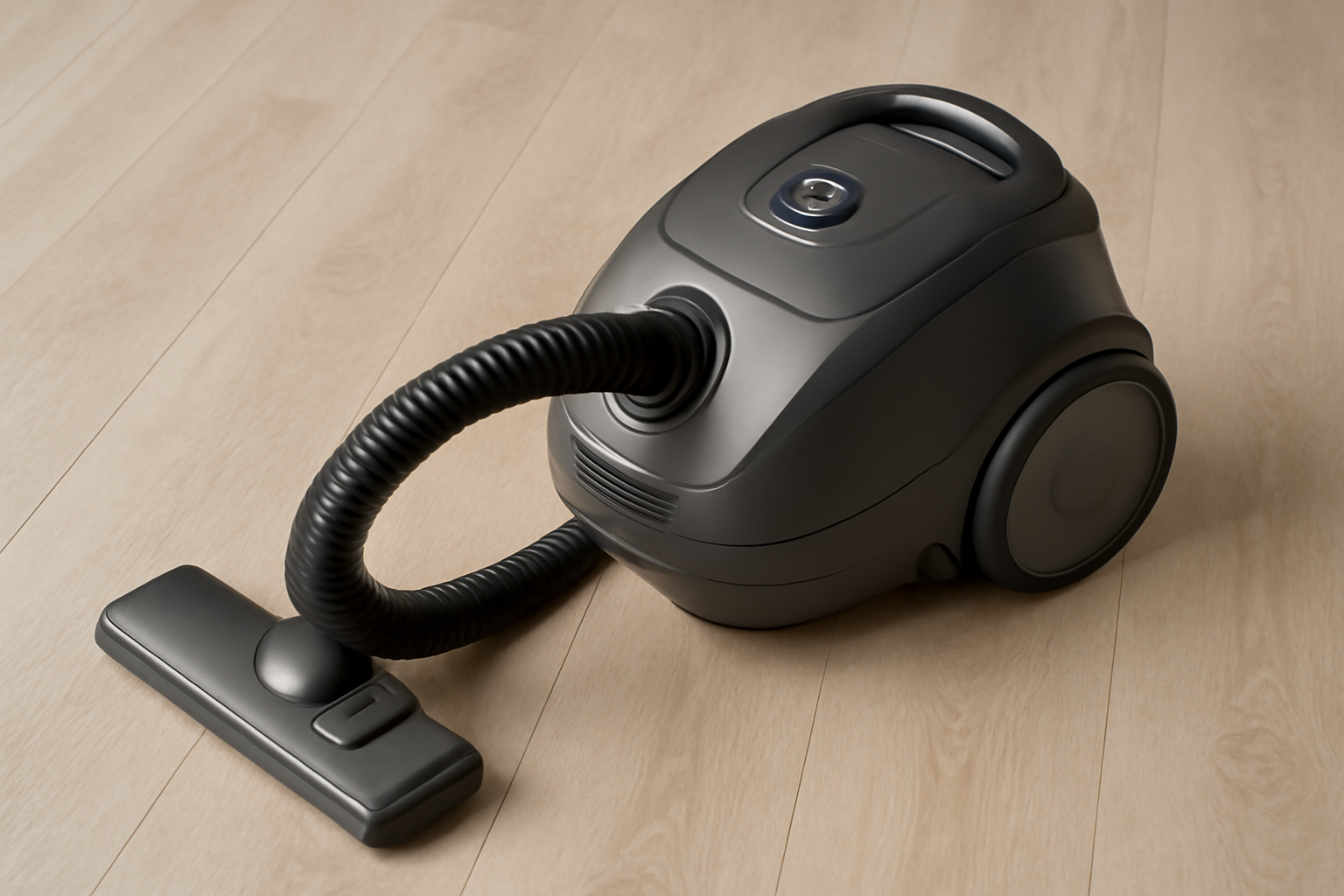 K10 Compact Canister Vacuum Cleaner – Modern Minimalist Design in Dark Gray | lanxstar