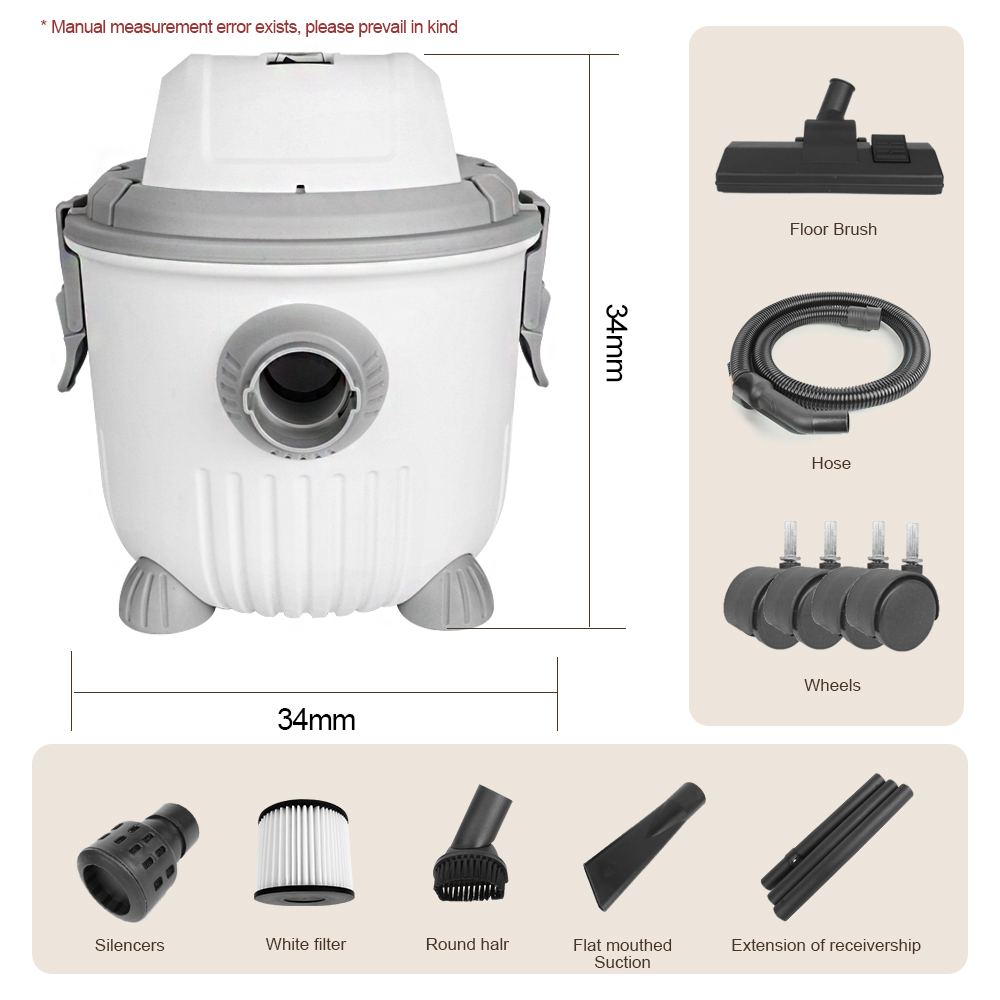 LX-VC-D15L-WH White Vacuum Cleaner