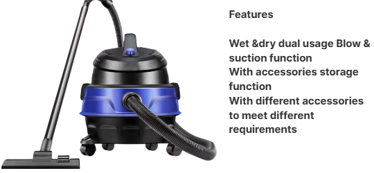 LX-VC-D-Wet & Dry Cyclone Vacuum Cleaner with Blow & Suction Function