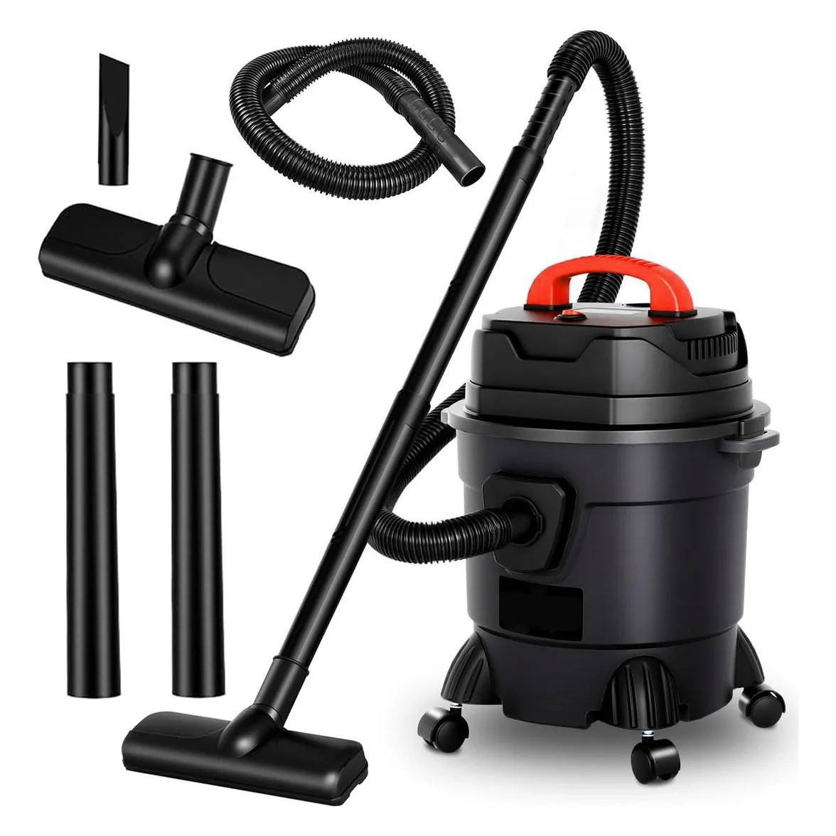 Multifunctional Wet and Dry Industrial Vacuum Cleaner – High Power Commercial Barrel Cleaner for Home and Car Use