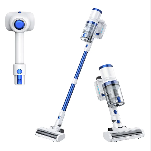 LX-HVC-Versatile 45000Pa Cordless Vacuum Cleaner with Anti-Tangle Roller, Adjustable Wand & LED Light – 4-in-1 Lightweight Stick Vacuum for Home, RV & Pet Hair