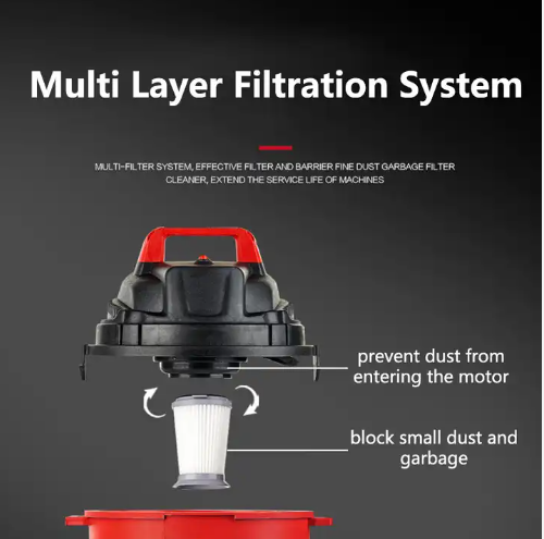 LX-VC-D-15L Wet and Dry Vacuum Cleaner – Durable Rust-Proof Tank with Powerful Suction