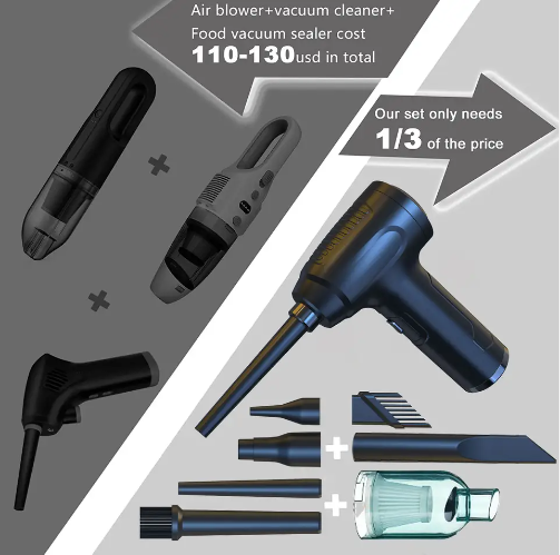 LX-HVC-3-in-1 Wireless Vacuum Cleaner & Air Blower with 6000mAh Battery | Type-C Rechargeable