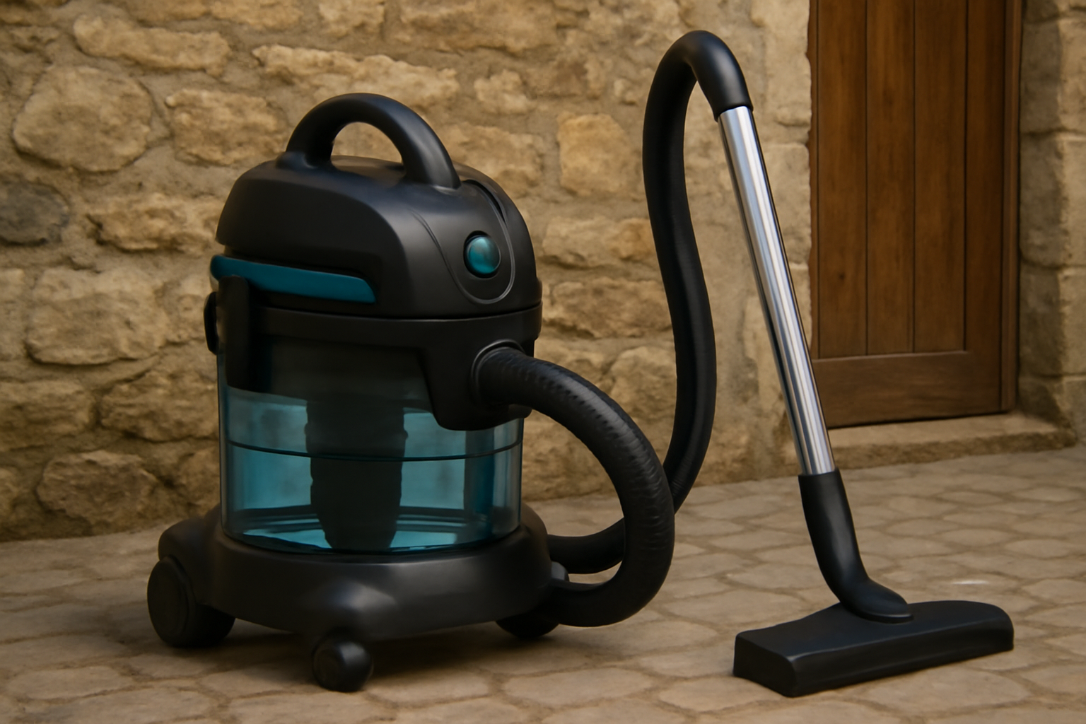 Portable Wet & Dry Canister Vacuum Cleaner for Patio and Entrance Cleaning