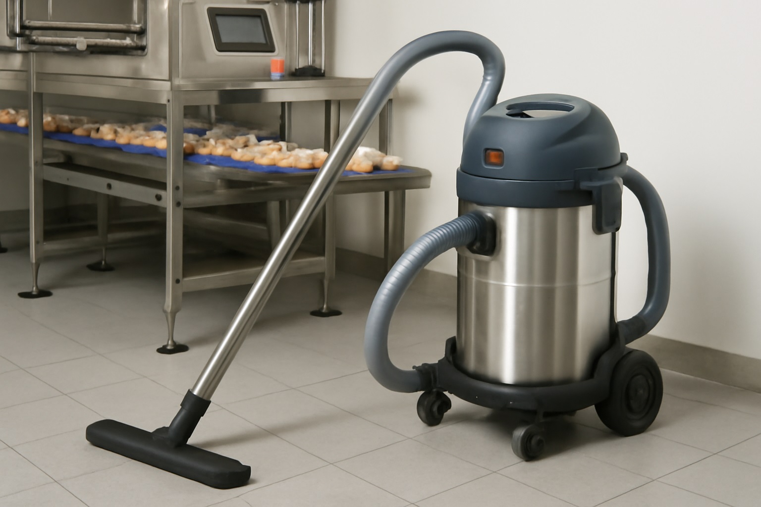 Y10 Automated Food Packaging Vacuum Cleaner | Hygienic Stainless Steel Industrial Dust Extractor