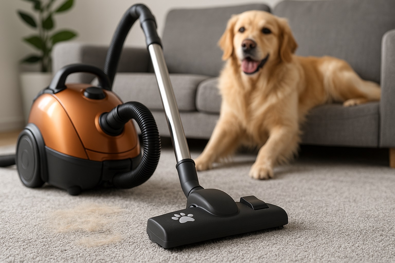 Y11 Pet Hair Canister Vacuum Cleaner for Dog and Cat Owners – High Suction with Tangle-Free Brush