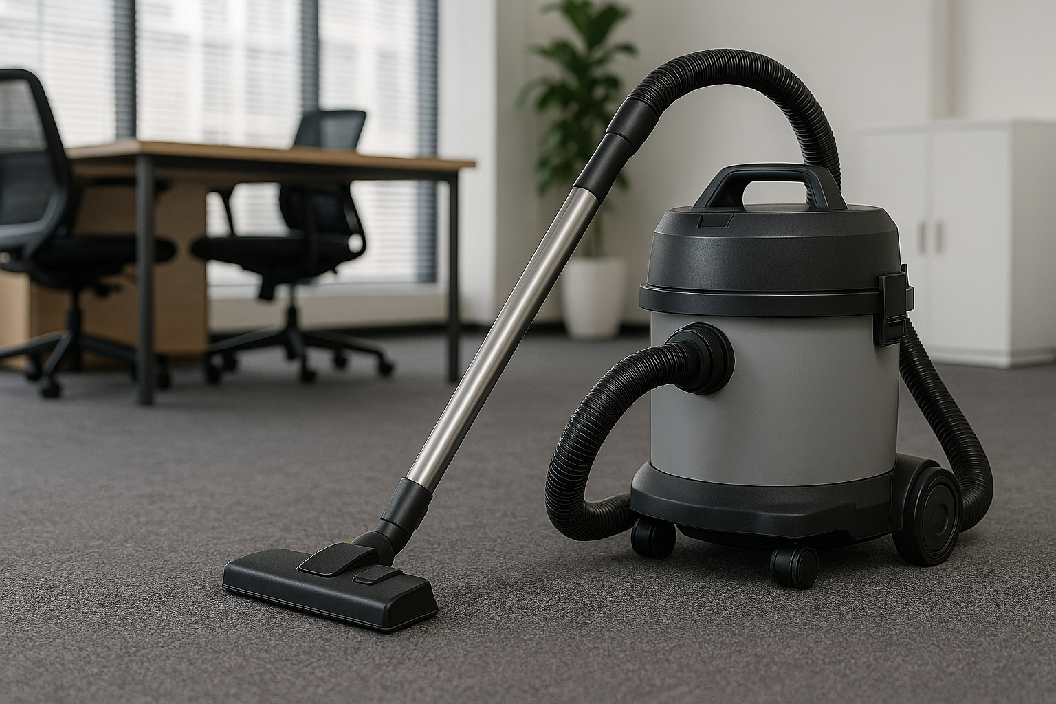 Commercial Carpet Vacuum Cleaner with Quiet Operation for Office and Workspace