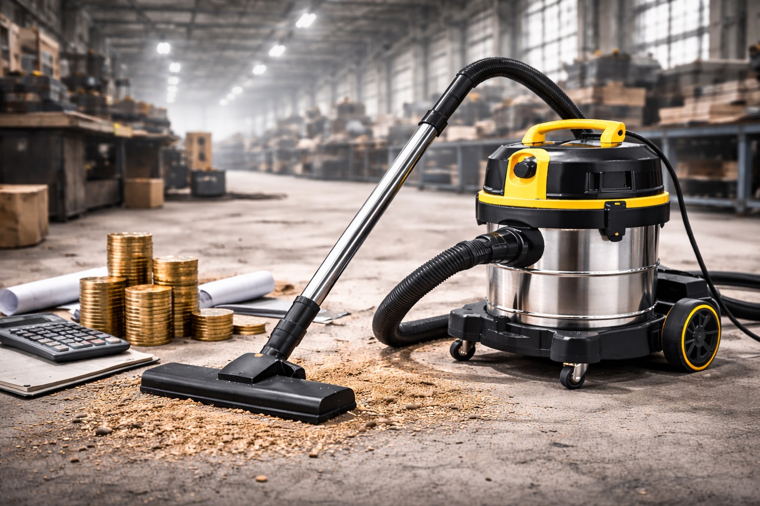 Cost-Efficient Industrial Vacuum – 30L Wet Dry Canister with Maximum Savings