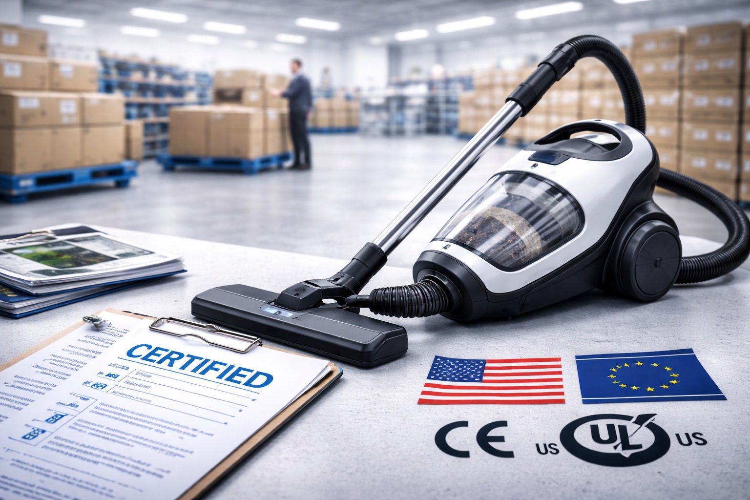 Certified Canister Vacuum Cleaner for Export – CE UL Approved Model for USA & EU Market