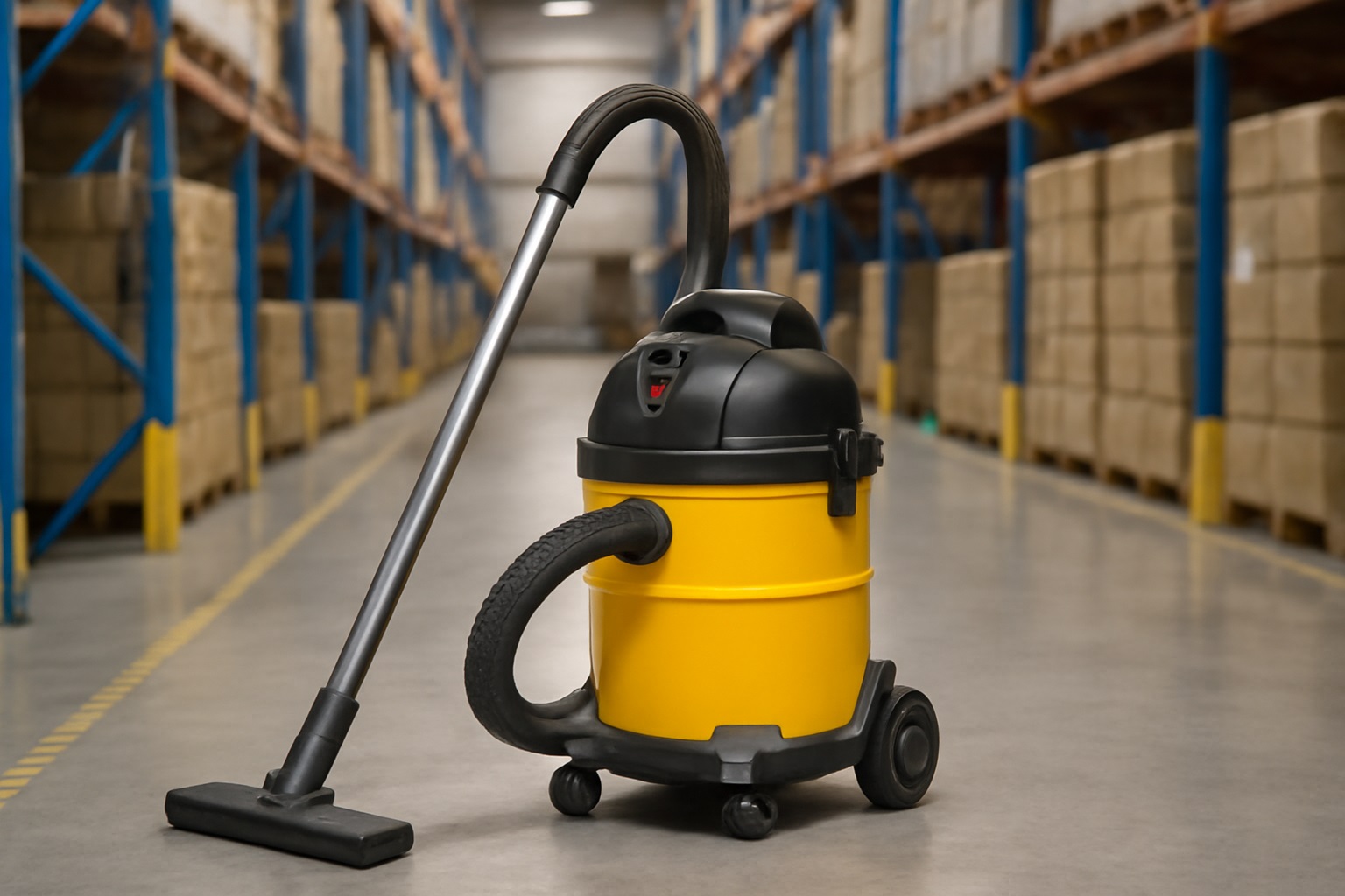 Y14 Yellow Industrial Wet Dry Vacuum Cleaner for Warehouse and Commercial Cleaning