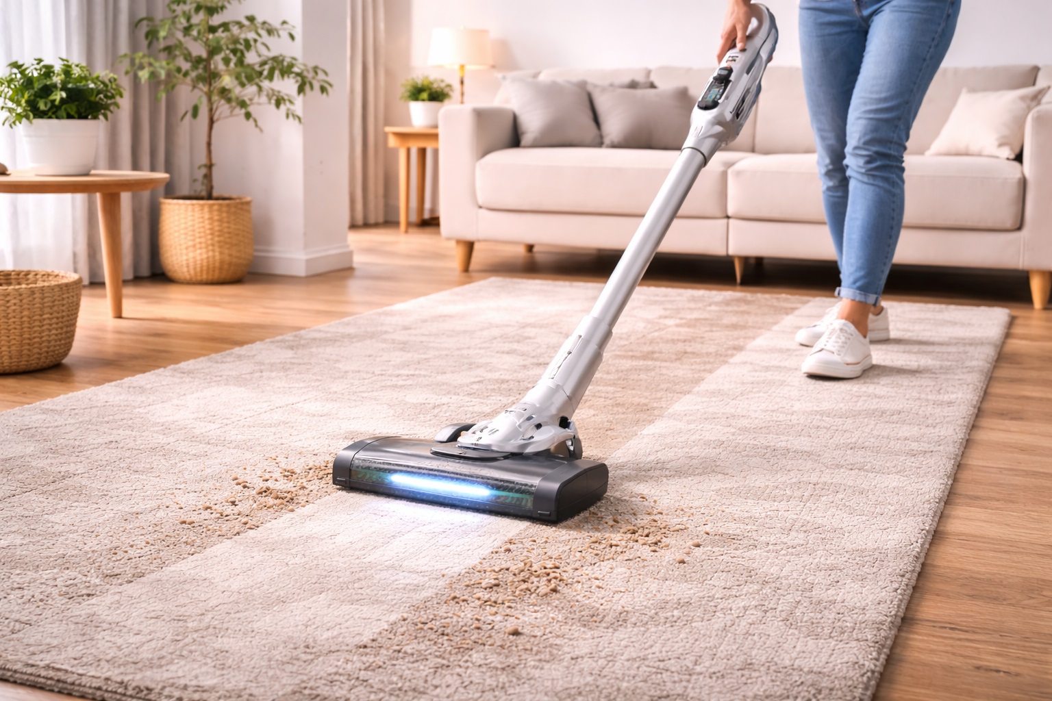 Powerful Cordless Vacuum Cleaner for Efficient Vacuuming in Small Spaces