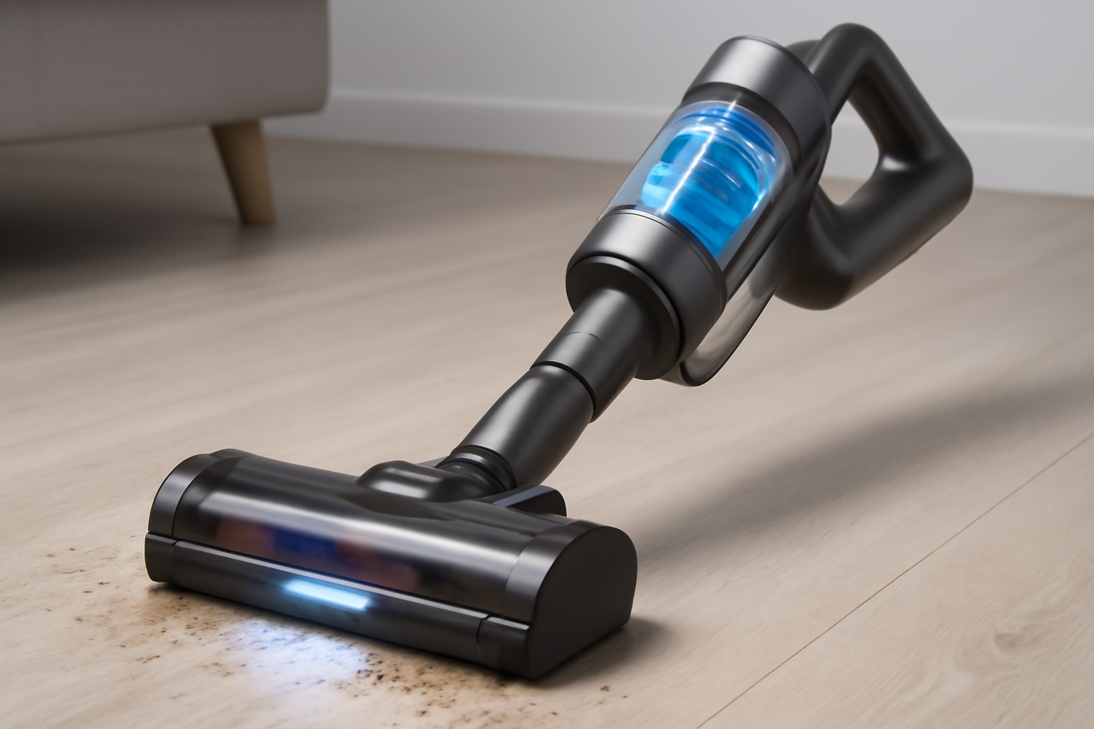 Y1 Cordless Vacuum Cleaner with LED Light – Lightweight Stick Vacuum for Hardwood Floors & Carpets