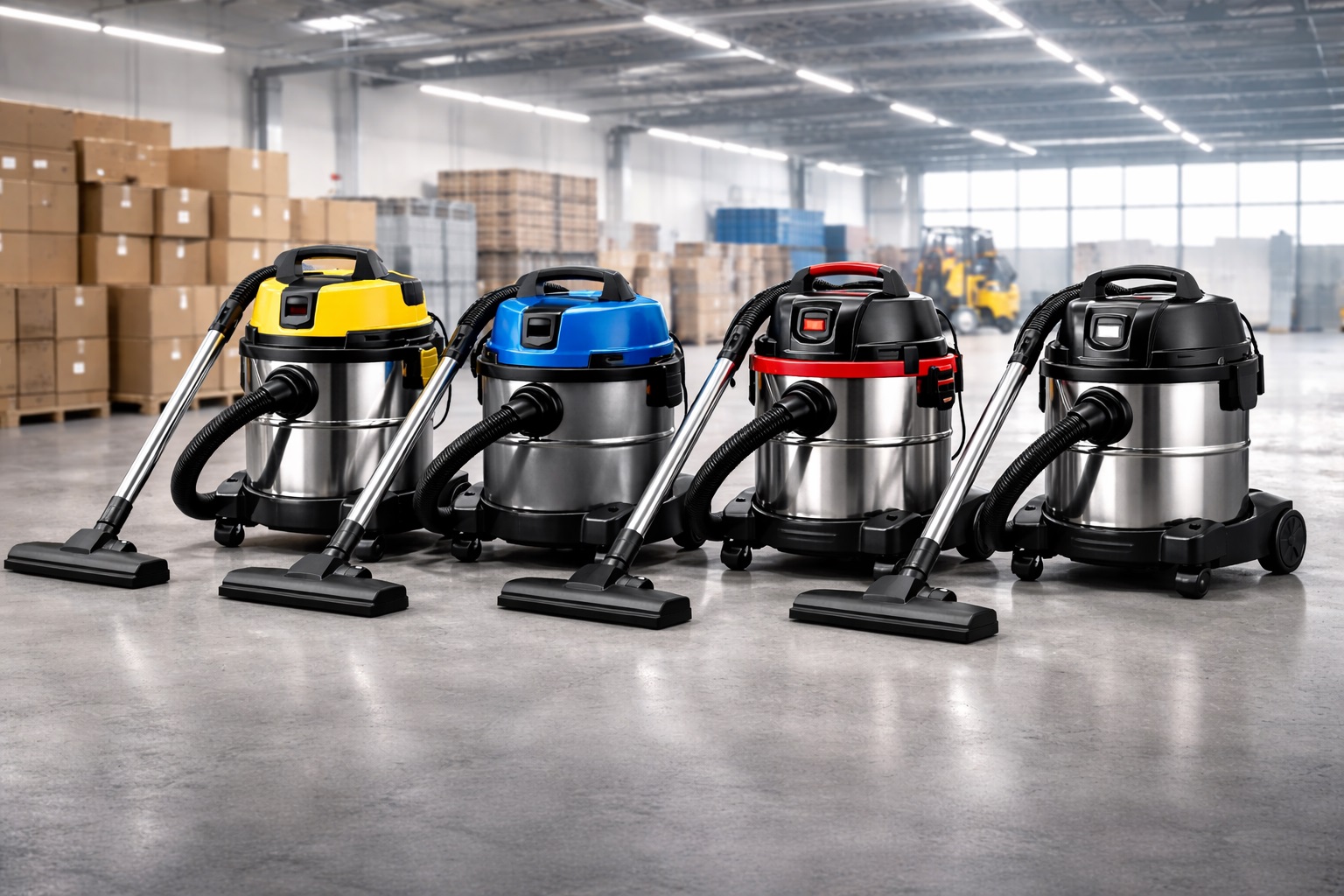 Industrial Stainless Steel Drum Vacuum Cleaner for Warehouse Cleaning