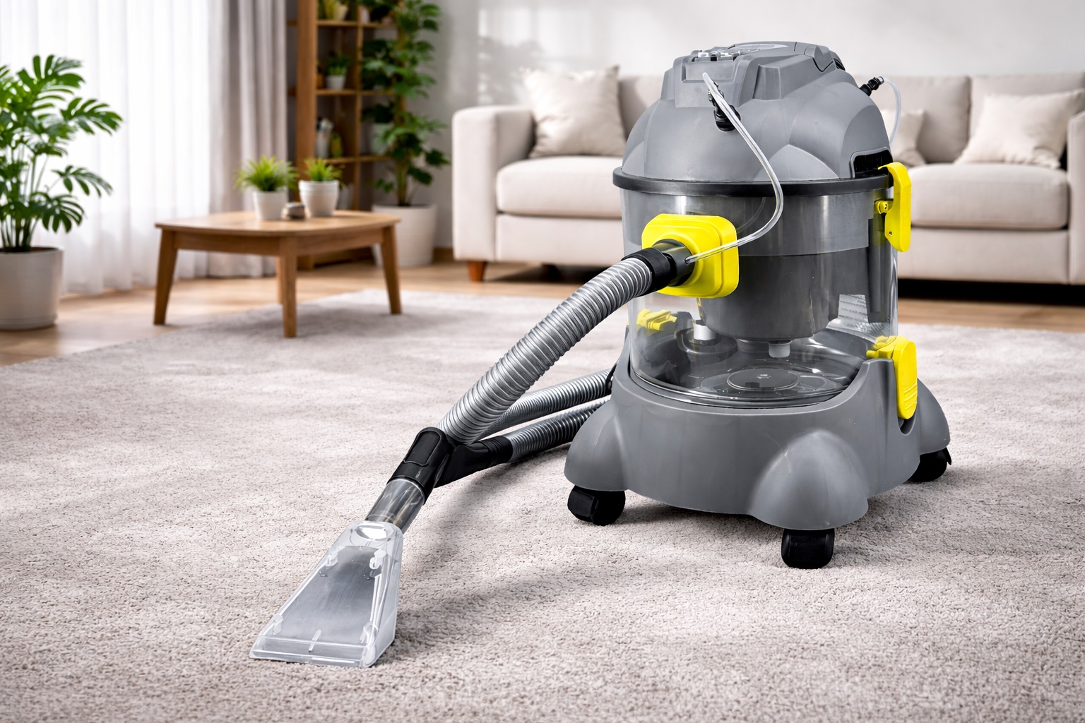 Multifunction Wet and Dry Vacuum Cleaner with Spray System for Carpet and Upholstery Cleaning