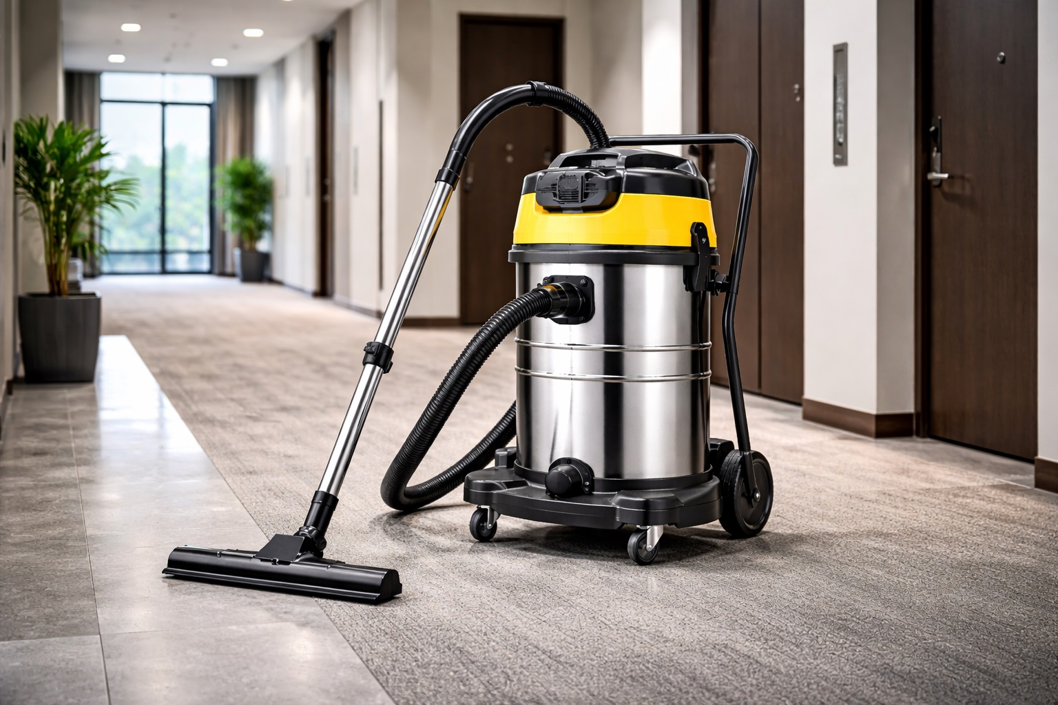 Heavy Duty Commercial Wet Dry Vacuum Cleaner Stainless Steel Industrial Shop Vacuum