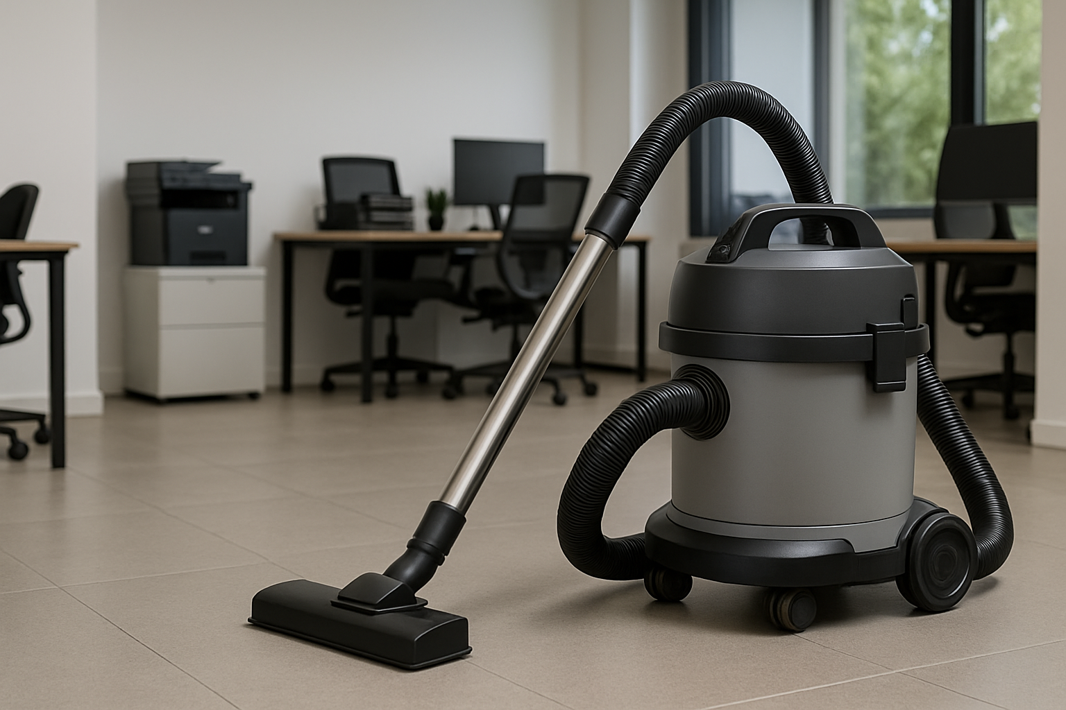 Heavy Duty Wet and Dry Vacuum Cleaner for Commercial and Industrial Use - Large Capacity & Powerful Suction