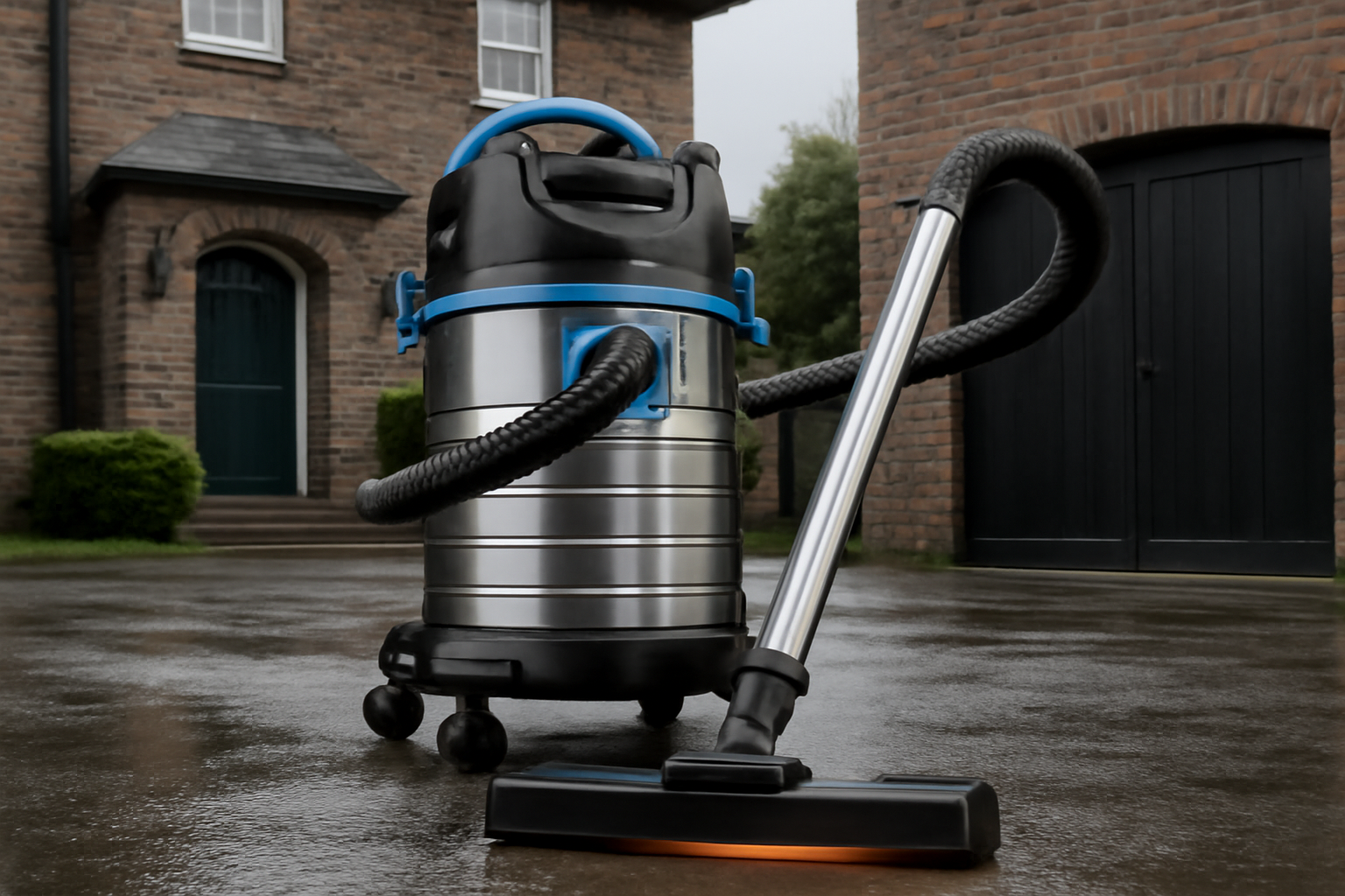 Outdoor‑Grade Stainless Steel Wet & Dry Vacuum Cleaner for Multi‑Surface Heavy Cleaning