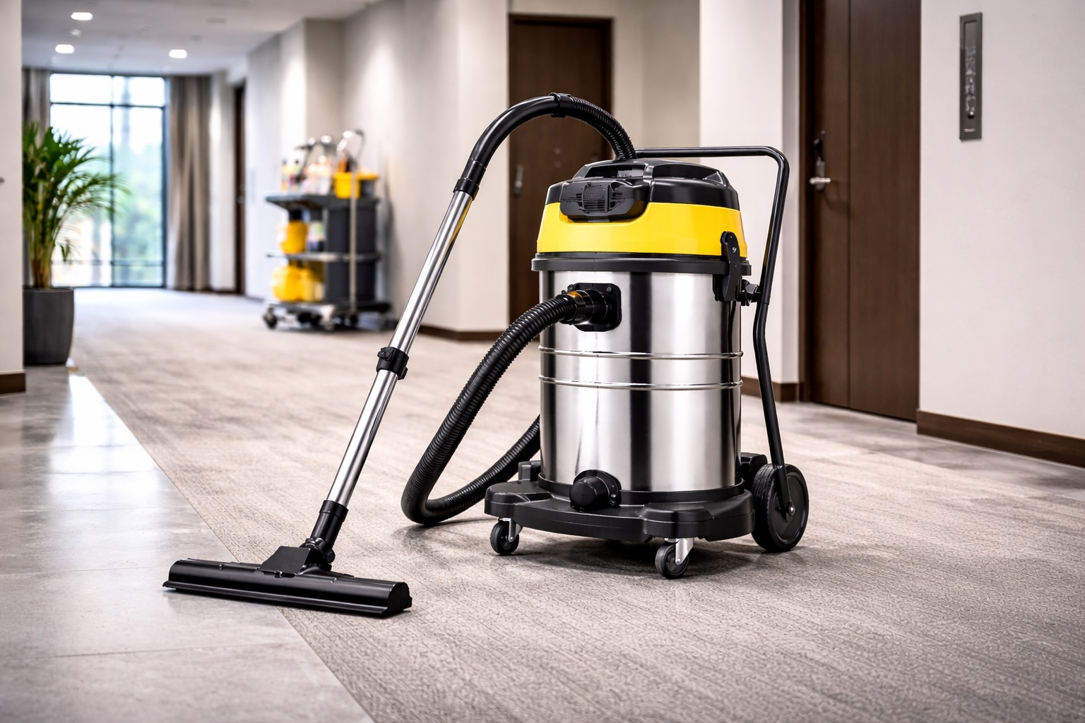 LX-VC-70L-RS Professional Wet and Dry Vacuum Cleaner for Property Management Commercial Cleaning Equipment