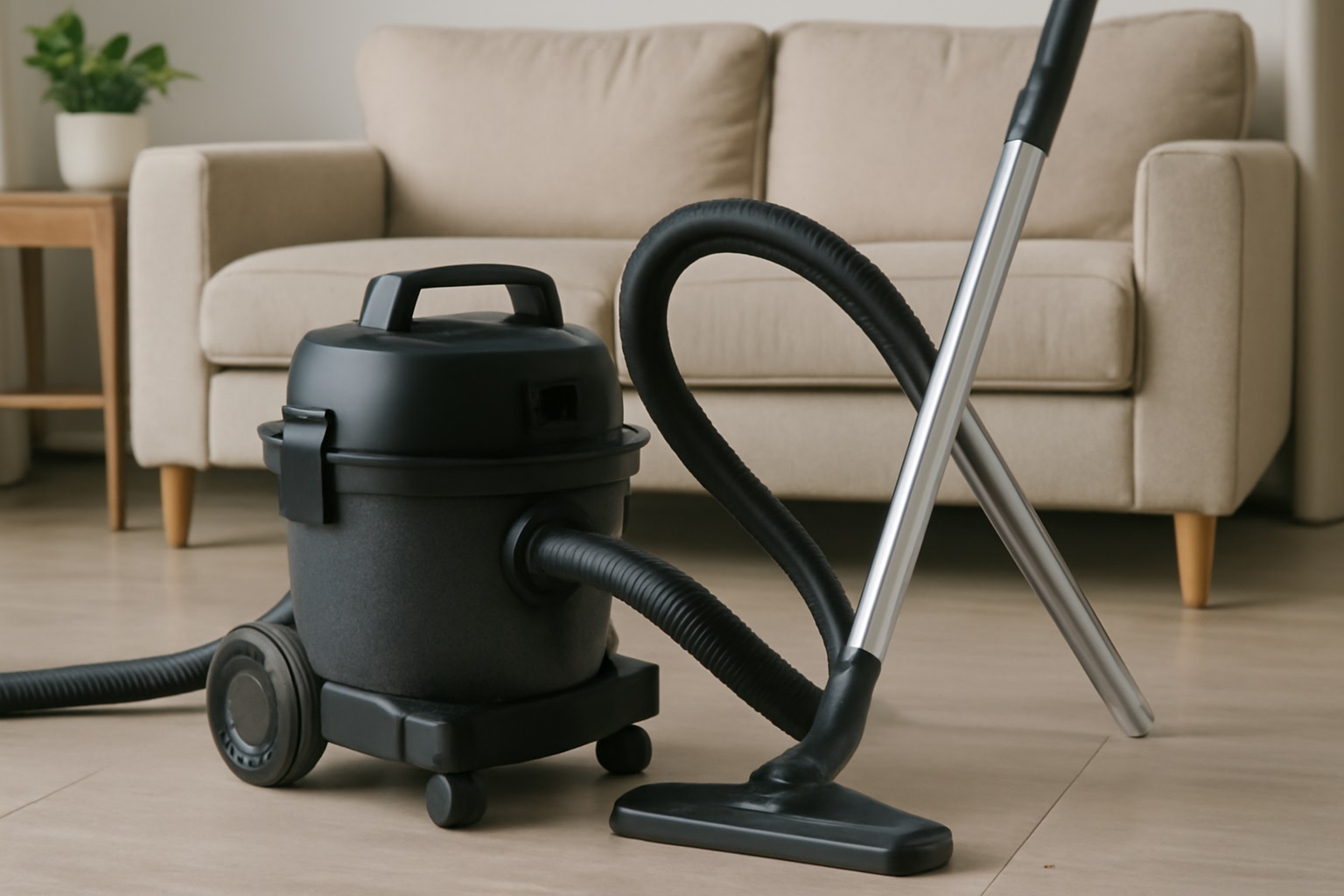 Y3 Compact Black Canister Vacuum Cleaner with HEPA Filter – Brushless Motor Wet Dry Vacuum for Apartment and Travel Use