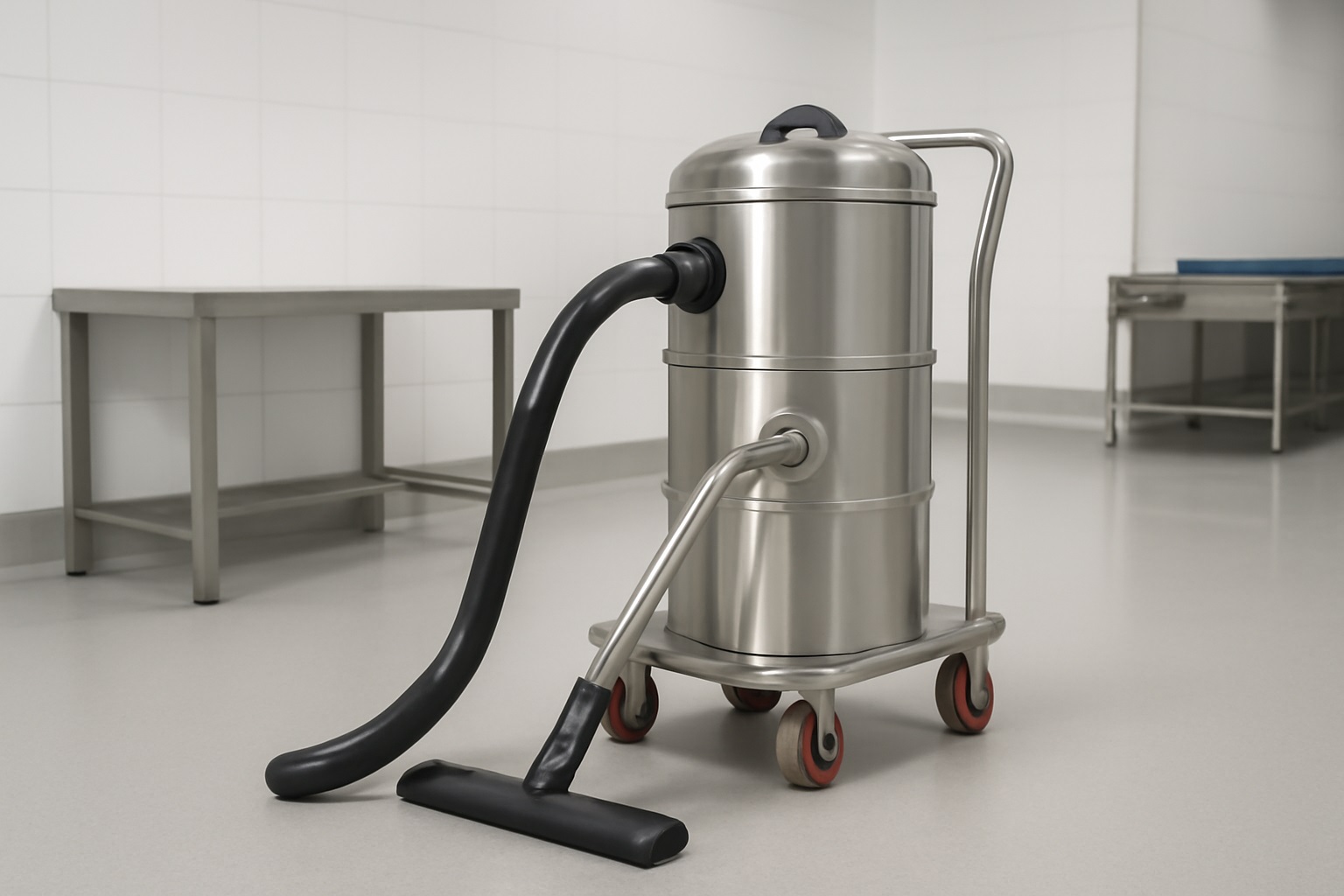 Y3 Food-Grade Stainless Steel Industrial Vacuum Cleaner | Hygienic Wet & Dry Suction System for Clean Environments