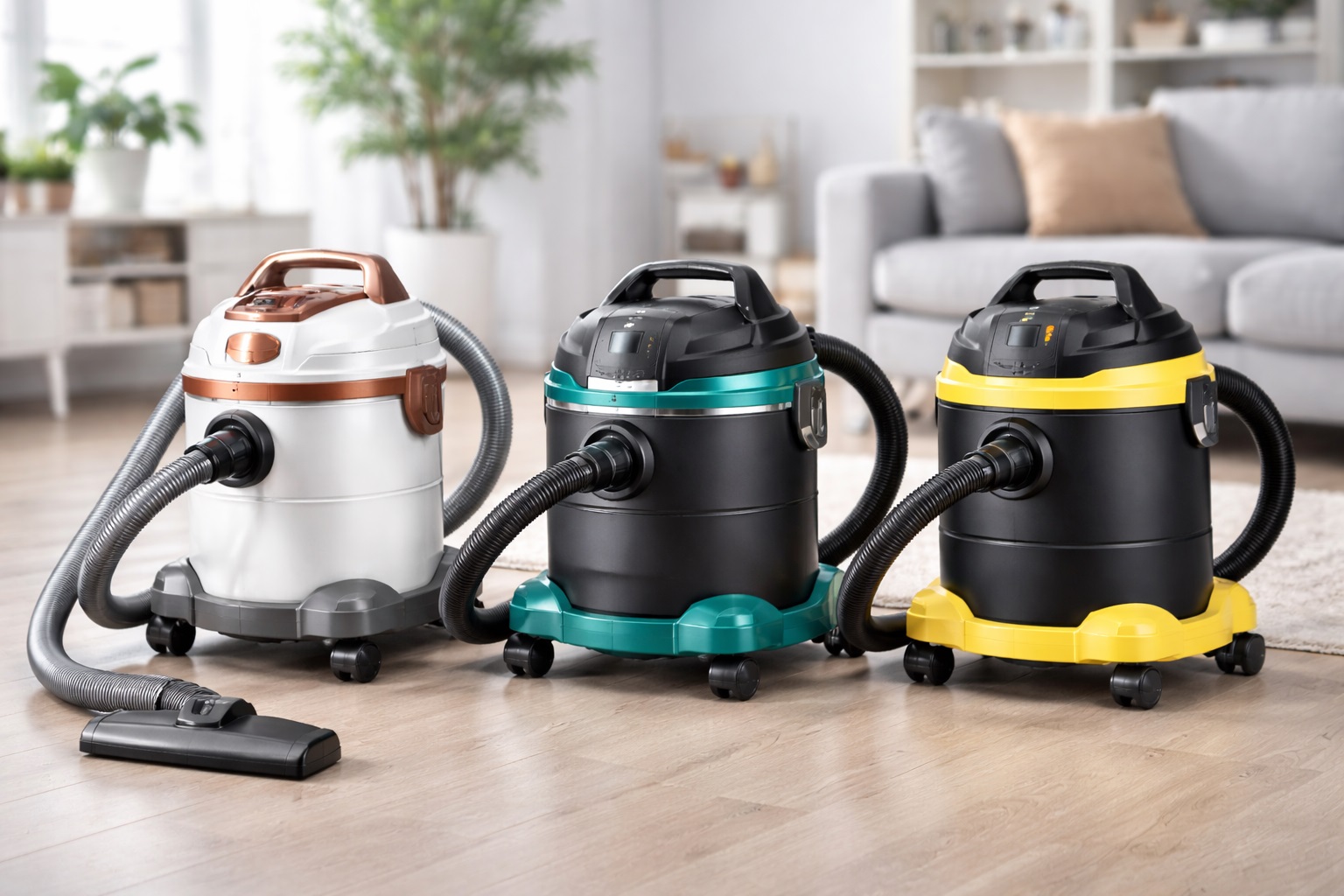 Household Wet & Dry Drum Vacuum Cleaner – Compact Powerful Cleaning for Home