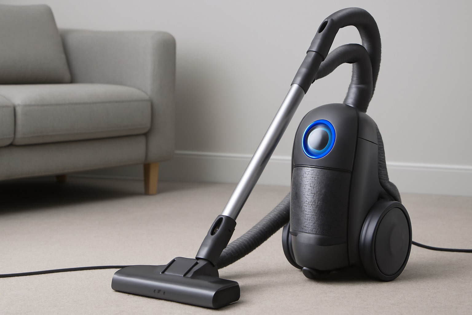 Y3 Upright Vacuum Cleaner with Silent High Suction – Modern Quiet Carpet Cleaner for Home Use