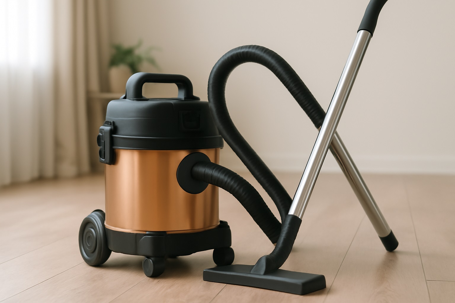 Y4 Copper Canister Vacuum Cleaner with Brushless Motor – Wet Dry Floor Vacuum for Home and Hotel Cleaning