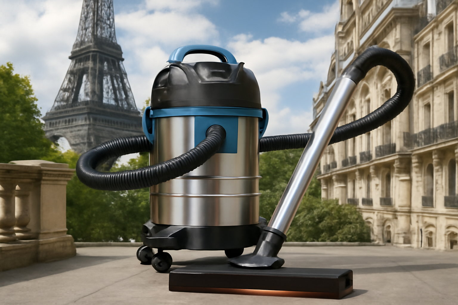 GlobalPro™ Export-Grade Wet & Dry Stainless Steel Vacuum – For Offices, Hotels & Urban Facilities