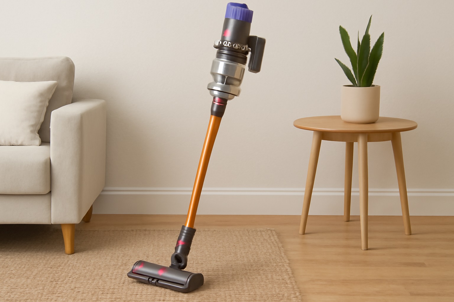 Cordless Stick Vacuum Cleaner | Lightweight Rechargeable Vacuum for Home & Pets