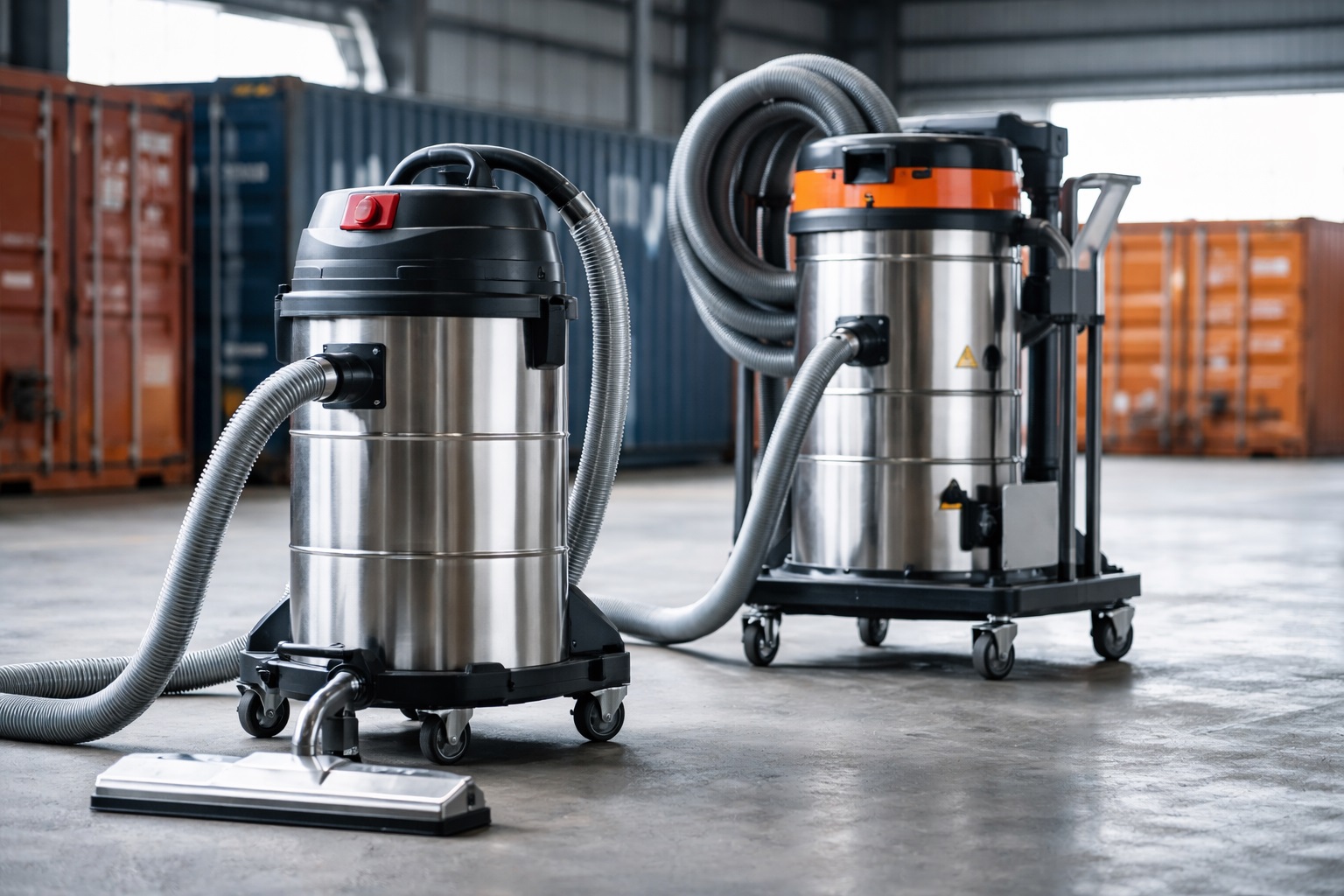 Commercial Grade Industrial Vacuum Cleaner with Stainless Tank – Dual System Models
