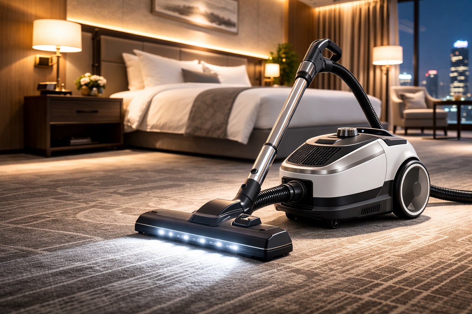 Low Noise Commercial Vacuum Cleaner for Luxury Hotels – Quiet, Efficient & Durable