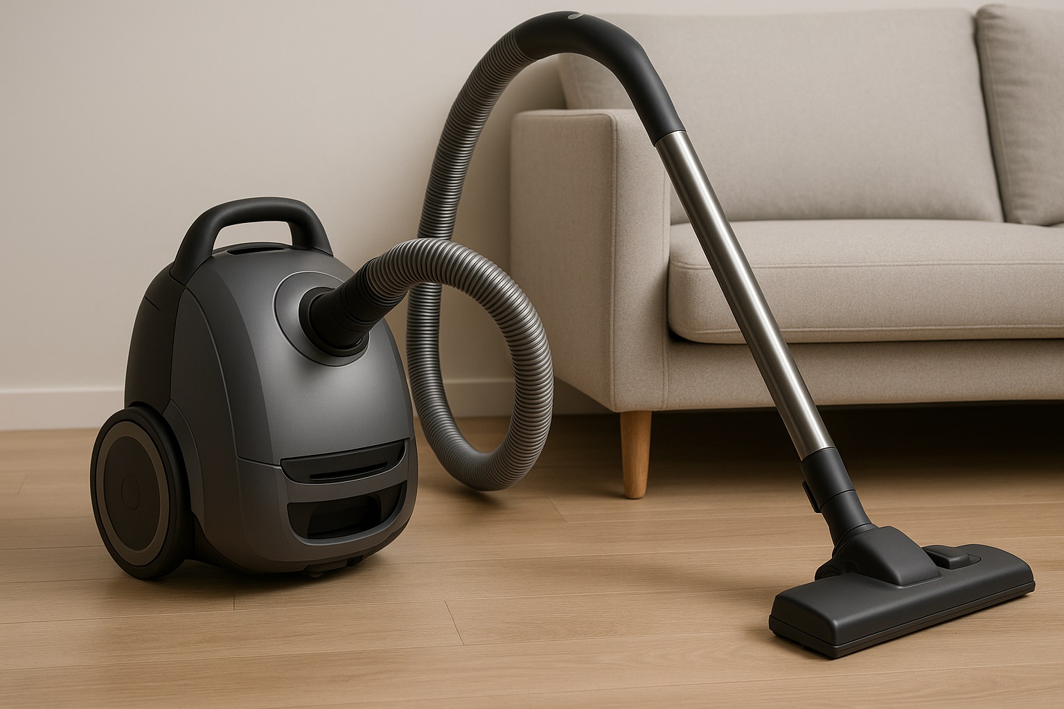 Y6 Quiet Canister Vacuum Cleaner – High Suction Power & Ultra Low Noise for Efficient Home Cleaning