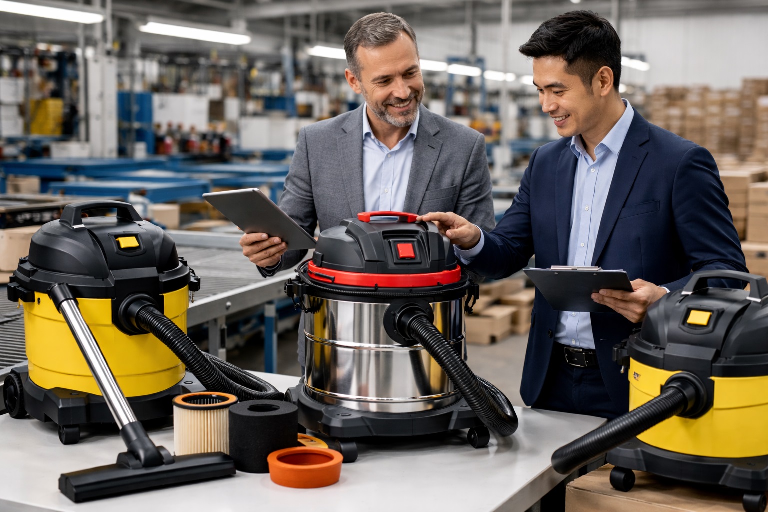 Wet/Dry Vacuum Cleaner - Industrial Vacuum for Manufacturing & Commercial Use